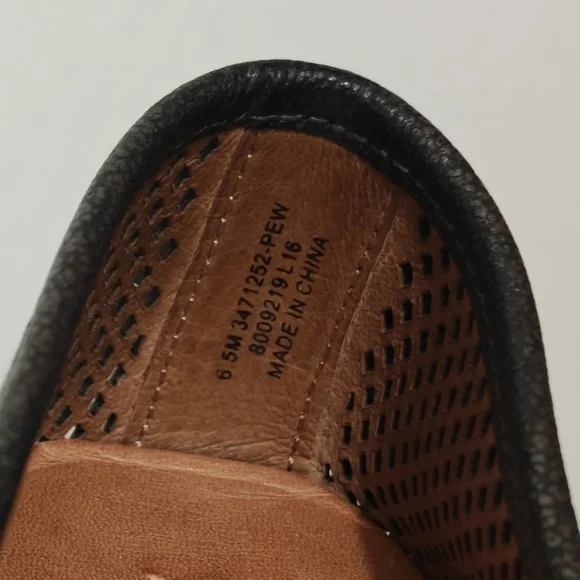 Frye Melanie Pewter Leather Flats Size 6.5 M Metallic - Picture 8 of 12